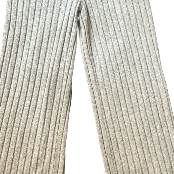 SHEIN - Women's Solid Rib Knit Wide Leg Pants - Picture 4 of 6